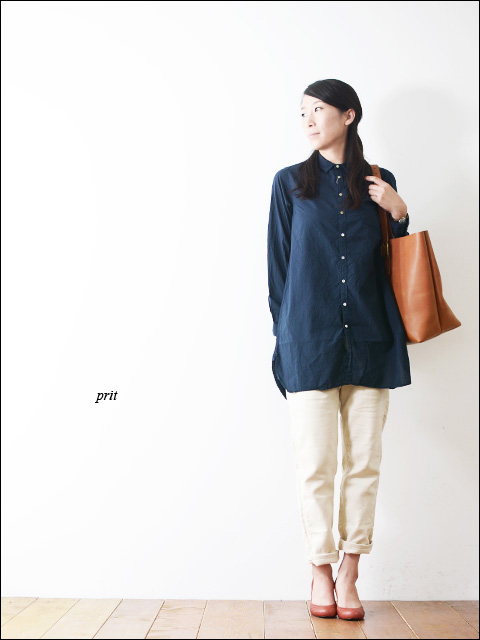 prit [プリット] 60/1ローンレギュラーカラーロングシャツ [80446]_f0051306_20354056.jpg
