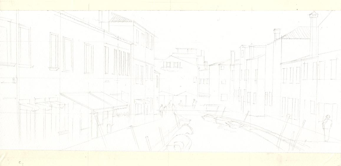建物 水彩画_f0176370_17403919.jpg