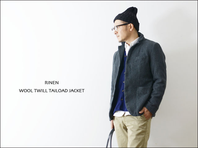 RINEN [リネン] 2/48ウール綾織テーラードジャケット [23411] _f0051306_1934583.jpg