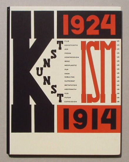 エル・リシツキーのブックデザイン「The isms of art 1914-1924