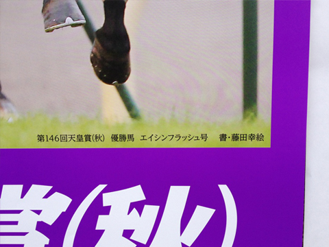 ポスター文字「秋」 : ＪＲＡ様　第148回天皇賞（秋）_c0141944_2352829.jpg