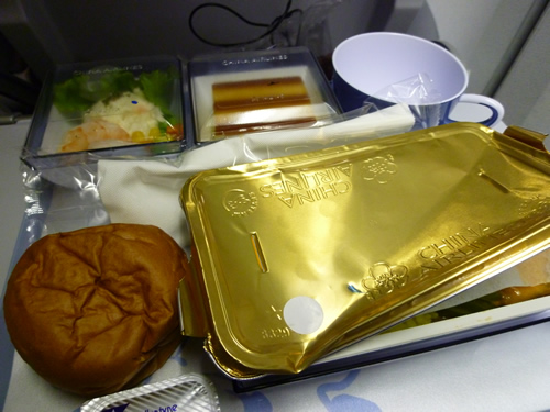 CHINA AIRLINES 成田→ホノルル便の機内食2013_c0152767_2211503.jpg