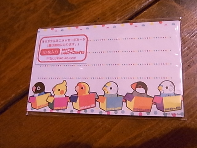 お待たせしました!インコと鳥の雑貨展色々納品!_d0322493_94347100.jpg