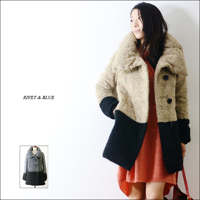 RIVET&BLUE [リベットアンドブルー] BICOLOR WOOL DOWN COAT[DW101-DOWN-3]_f0051306_19173363.jpg