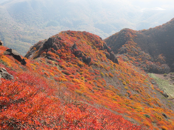 錦秋の三俣山お鉢巡り～二郷山友会紅葉登山会　2013.10.27（日）_a0166196_21494490.jpg