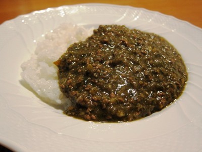 ほうれん草キーマカレー。。。_f0197246_15334953.jpg