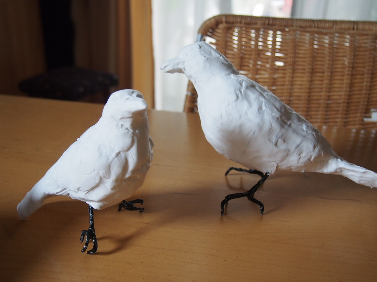 ハロウィンのカラス作ってみた こどものにわ