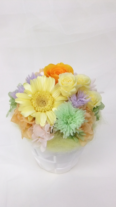 アレンジメント　　プリザーブドで　　菊川市の花屋　花はなのブログ_d0252434_1315140.jpg