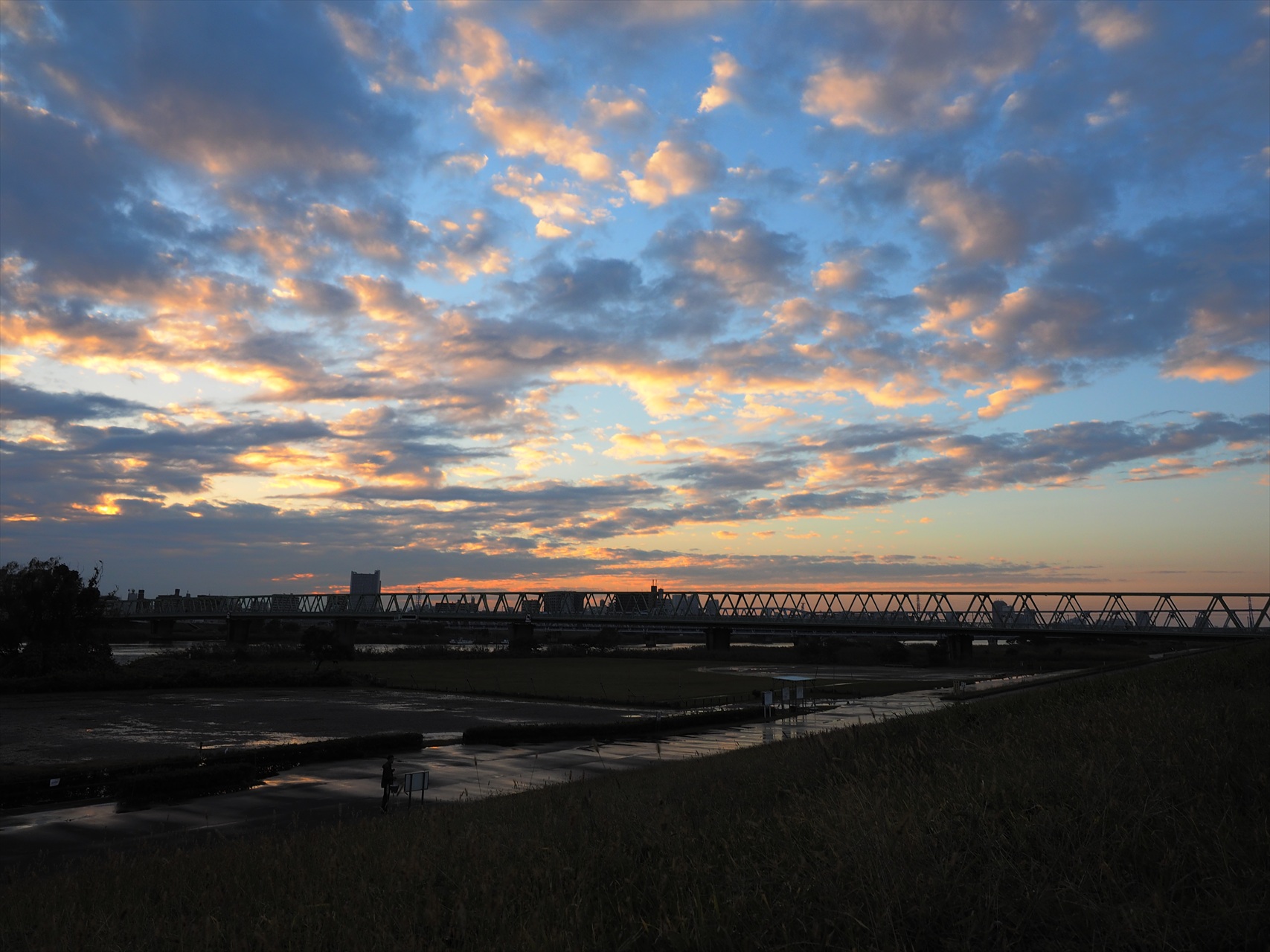 荒川　夕景_b0187745_1602511.jpg