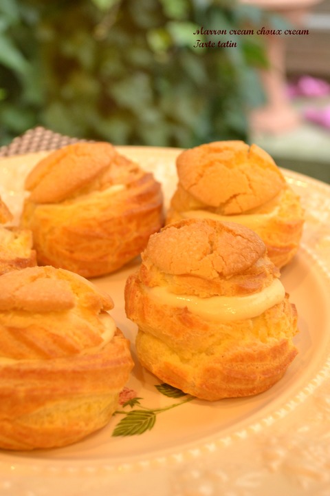 栗くりクリームシュークリーム_a0214059_13425370.jpg