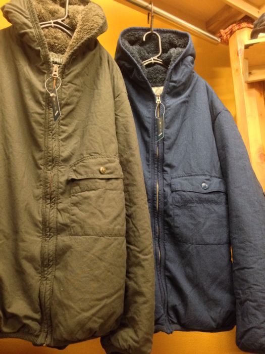 remilla  Chambray Boa Hood Jacket カーキ L 0