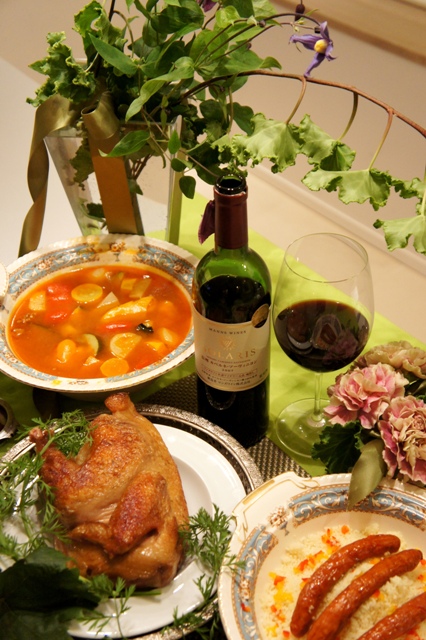 ホロホロ鶏とクスクス、ソラリスのワインでハロウィーン収穫祭♪_a0138976_17165985.jpg