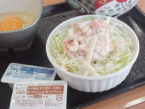 吉野家のゴボウサラダ食べた ー いろいろ食べたよ