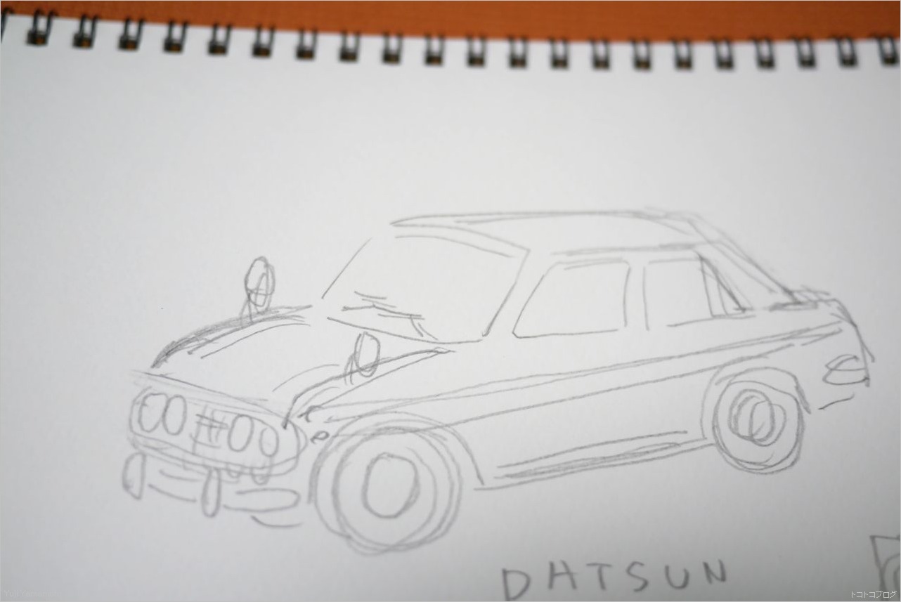 DATSUNのスケッチ_c0202706_1373845.jpg