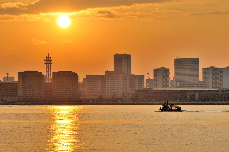 神戸港日の出（通勤撮影）_d0148541_20342320.jpg