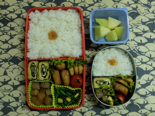 甘辛鶏つくね弁当☆幼稚園_c0269855_0375347.jpg