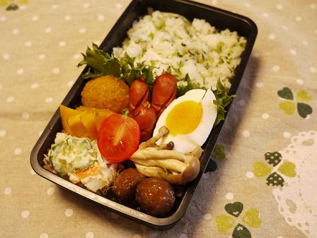 先週のお弁当3日分*お刺身盛り合わせ*_c0210160_5555790.jpg