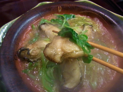 九条ネギとカキの南蛮煮_f0157910_13372269.jpg