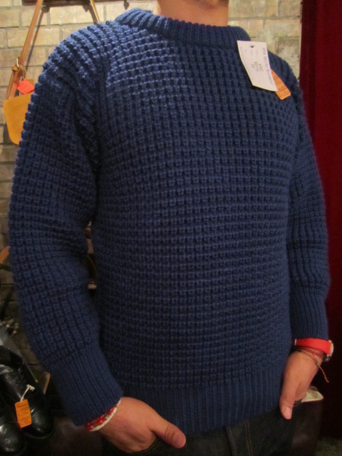 OLDDERBY KNITWEAR \"PLAIN POPCORN L/S CREW\" ご紹介_f0191324_22445715.jpg