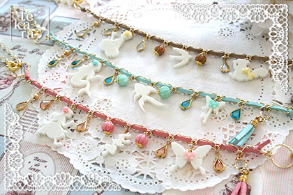 ジャラジャラなバッグチャーム♪新バージョン*_a0139874_2151012.jpg