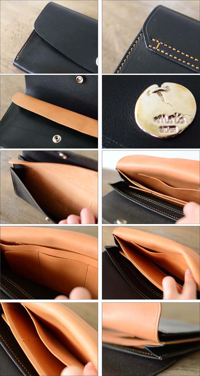 moto leather＆silver[モトレザー] 被せロングウォレット [LW2