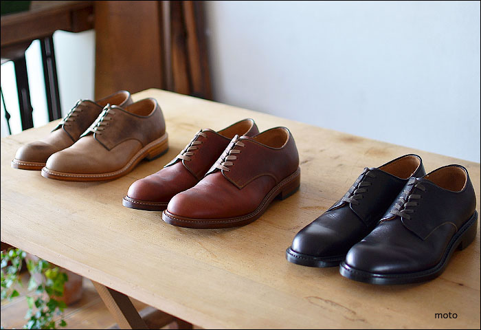 moto leather＆silver[モトレザー] Plane Toe Oxford Shoes ホーウィン