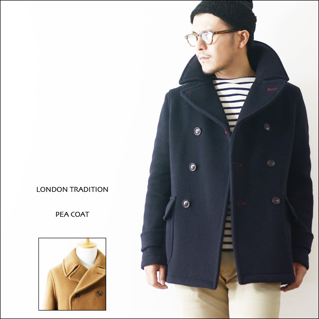 イングランド製 London Tradition ピーコート ブルー セール】 LONDONTRADITION: ショートダッフルコート19FW