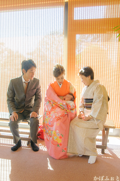 お宮参り・お食い初めの写真撮影 ＠相模原市・亀が池八幡宮 : 「かぼふ 