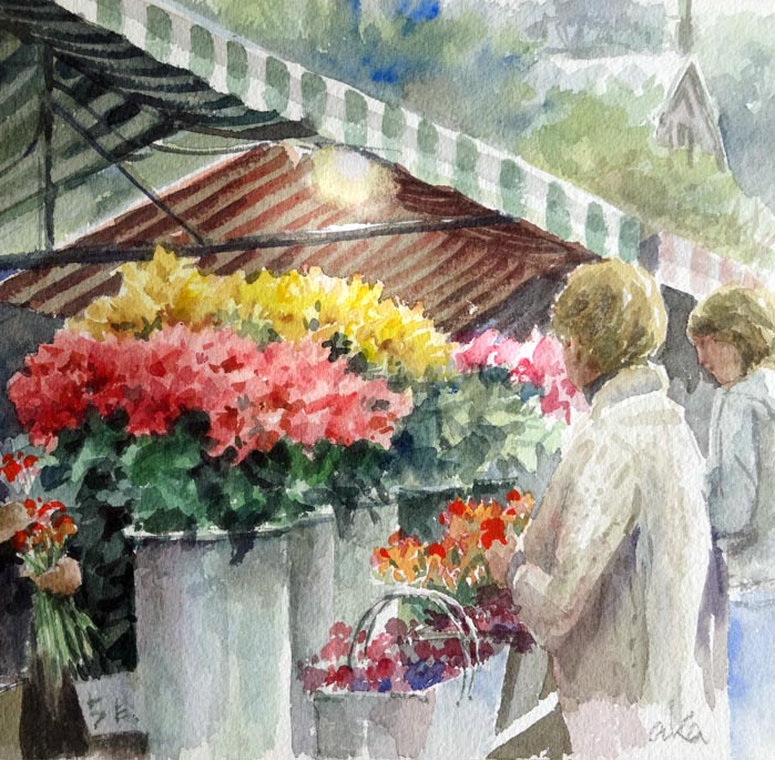 Flower market in Nice　_f0253789_1365745.jpg