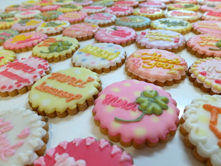 結婚式 手作り作品 サンクスアイシングクッキー Petite Ayako 結婚式 手作り作品 サンクスアイシングクッキー Petite Ayako