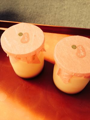 伏見屋さんの豆乳プディング_c0185356_8162558.jpg