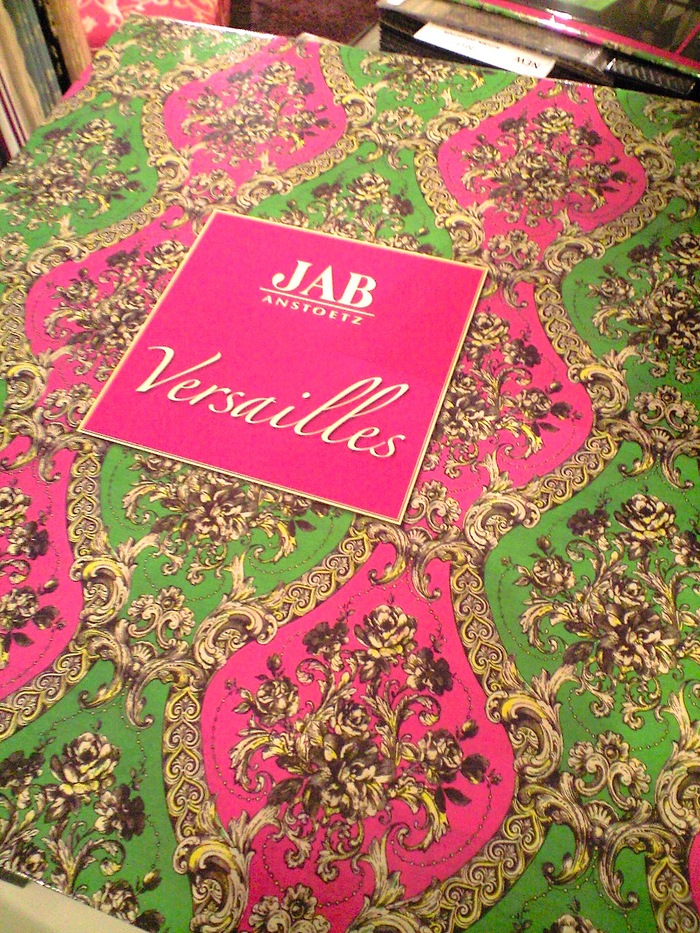 プリントベルベットのカーテン生地 ドイツ『JAB』_c0157866_18163683.jpg