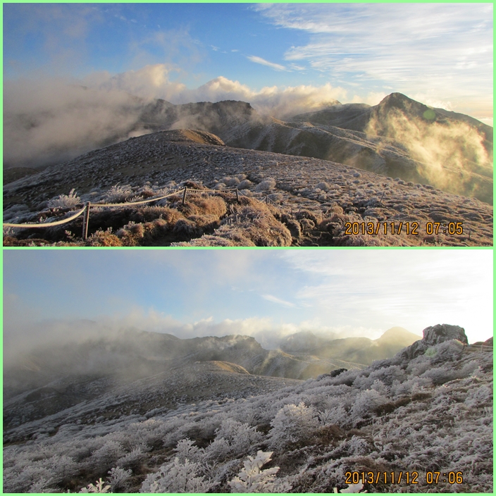 霧氷の花咲く九重蓮山へ・・・その１（扇ヶ鼻御来光登山）_f0016066_20522023.jpg