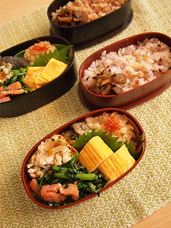 豆アジのみぞれ煮弁当。_b0157575_6581042.jpg