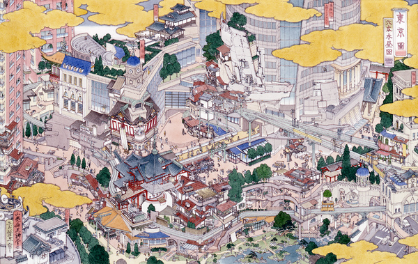 YAMAGUCHI Akira participates in “Painted Capitals”, Okura Museum of Art_a0128044_11371545.jpg