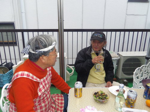 二の酉…画家・西村春海氏宅屋上でバーベキュー。_c0198869_2122162.jpg