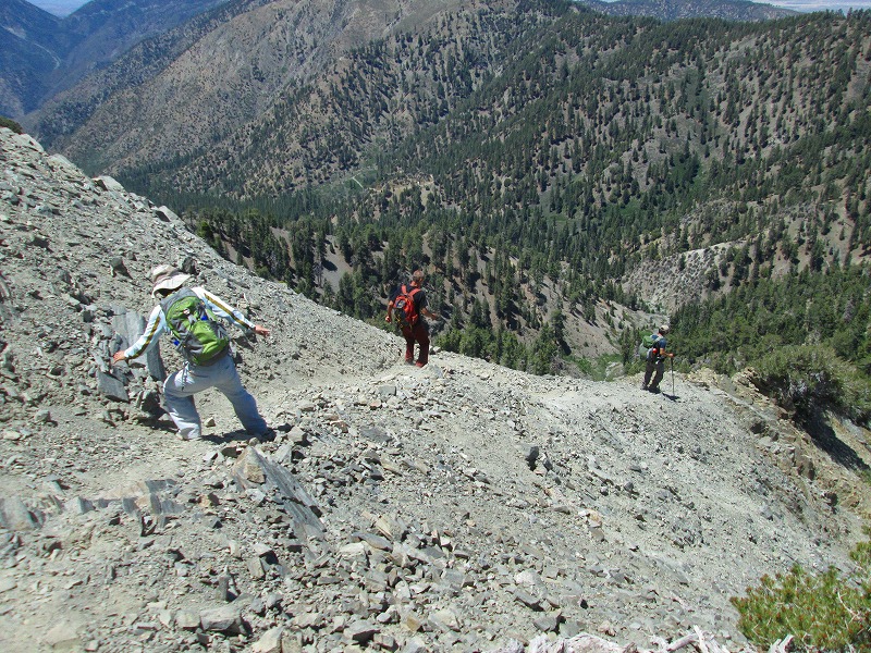 急峻なリッジをもつ渋い山　　　　　Pine Mountain via Guffy Campground_f0308721_14363373.jpg