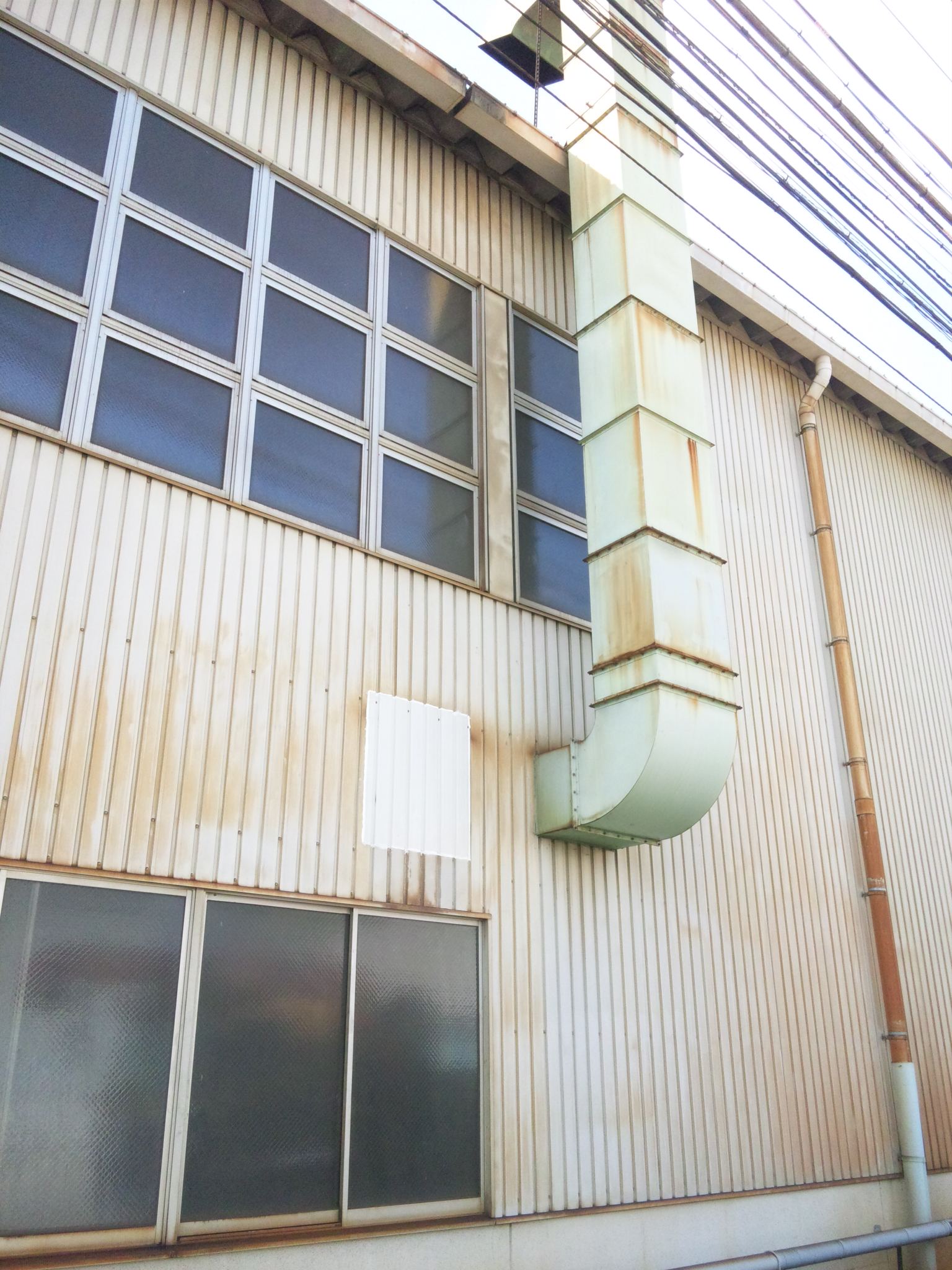 ダクト撤去工事 ダクトの中には・・・何かが・・・_f0110349_19373599.jpg