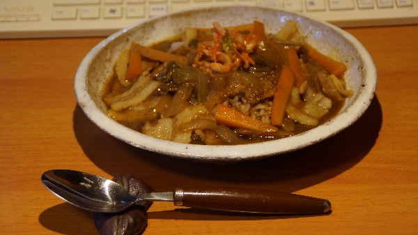 お昼はカレー_e0166355_12382498.jpg