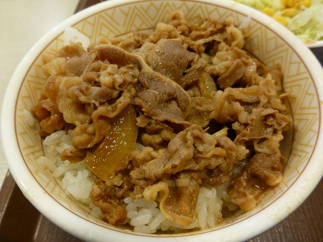 すき家の牛丼とん汁サラダセット　　　門真中央店_c0118393_19111654.jpg