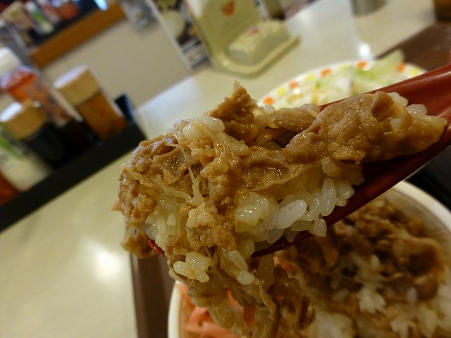 すき家の牛丼とん汁サラダセット　　　門真中央店_c0118393_1920414.jpg