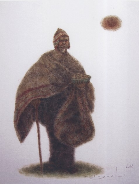 野口忠行 画 Lima peru noguchi 1981.6.8 絵画