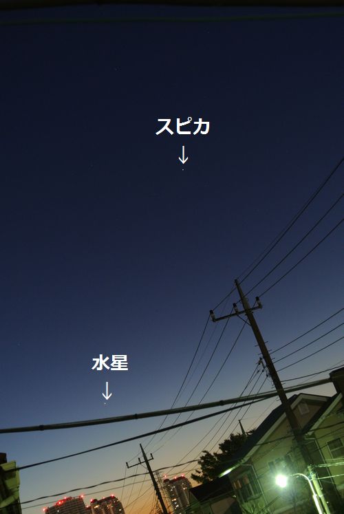 アイソン彗星＆水星・スピカ＆十六夜の月_e0089232_69495.jpg