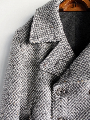 S.E.H KELLY Heavy Weight Donegal Wool Tweed Peacoat S.E.H KELLY Heavy Weight Donegal Wool Tweed Peacoat
