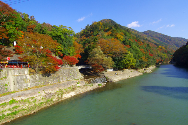 鮮やかに紅葉：永源寺山門（前）　滋賀　_d0186245_19345380.jpg