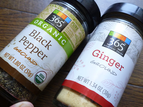 365 ORGANIC Black Pepper Ground & 365 Ginger Ground_c0152767_2132146.jpg