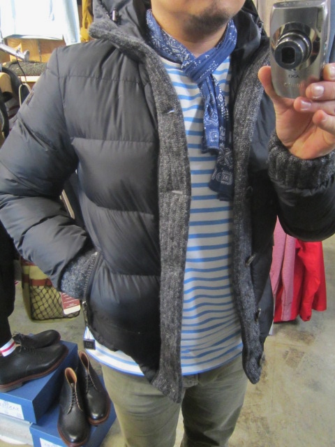 add ・・・ WOOL MIX DOWN JACKET (CARDIGAN TYPE)!♪!_d0152280_16363832.jpg