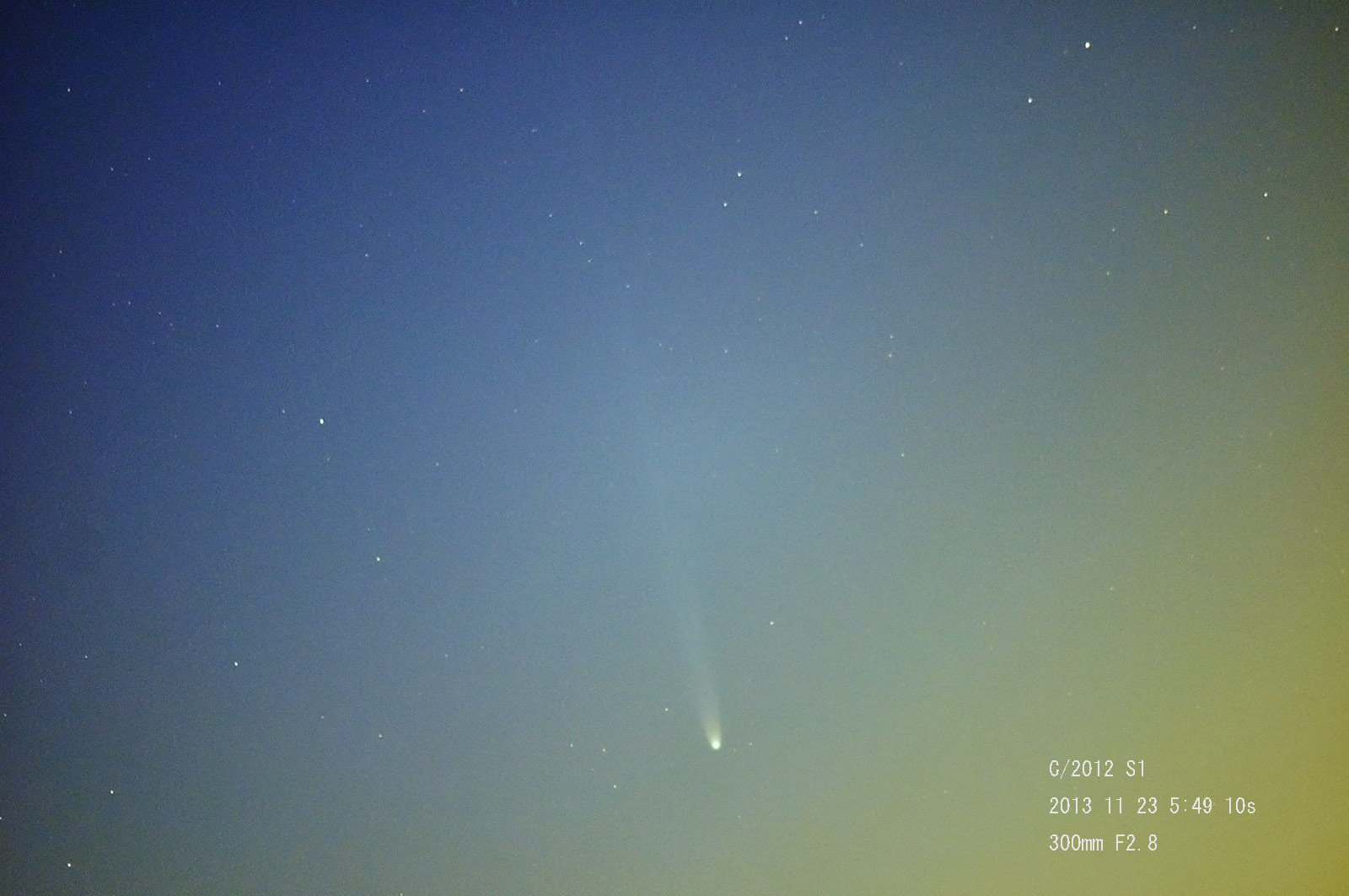 11月23日のアイソン彗星_e0174091_09164852.jpg