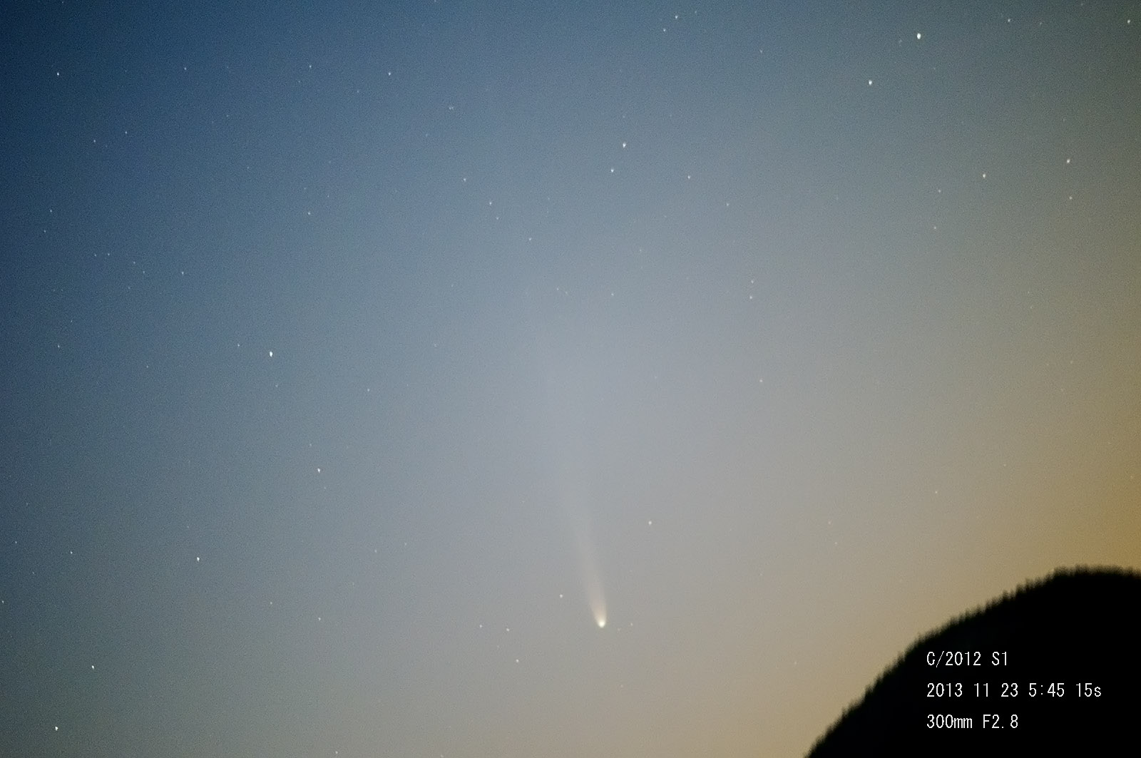 11月23日のアイソン彗星_e0174091_09165014.jpg