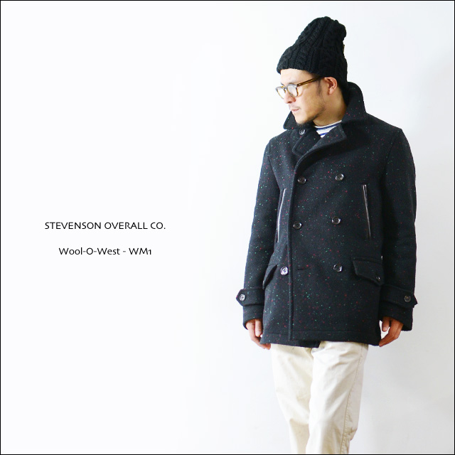 STEVENSON OVERALL CO. [スティーブンソンオーバーオール] Wool-O-West - WM1 [WOOL PEA COAT] _f0051306_16132261.jpg